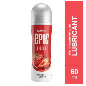 Manforce Epic Lube Strawberry Flavored Lubricant Gel - 60ml